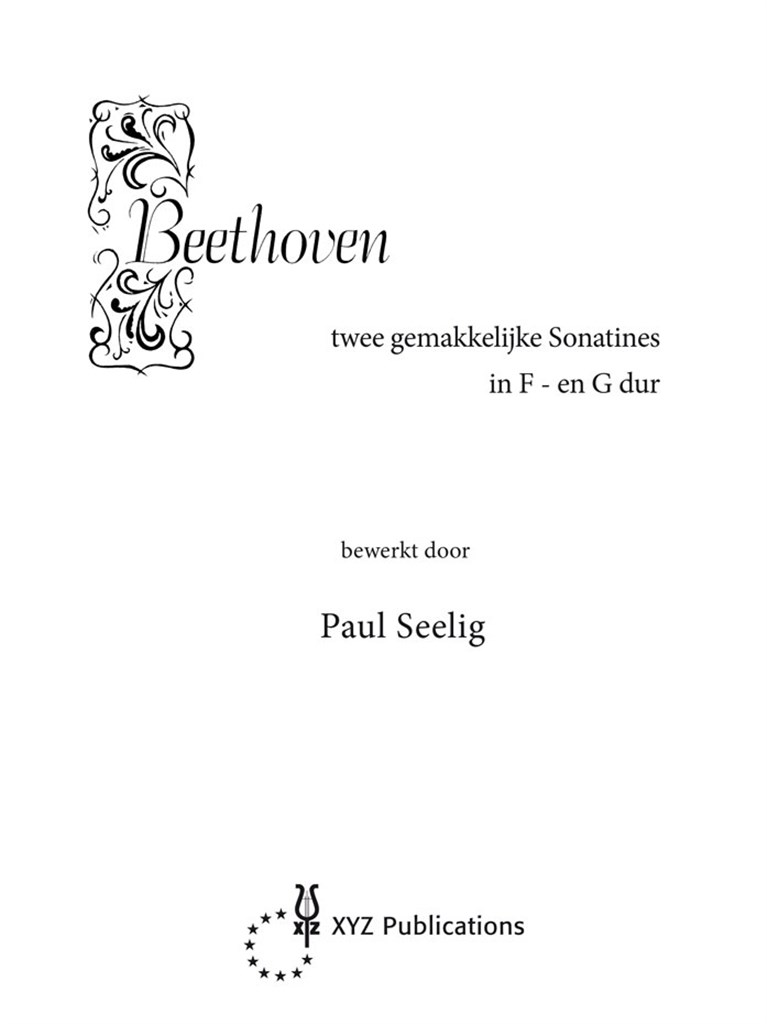 2 Gemakkelijke Sonatines In F en G Dur